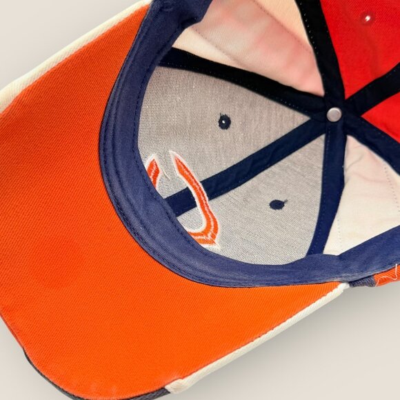 Chicago Bears NFL Adjustable Baseball Cap Navy Orange - Picture 5 of 6